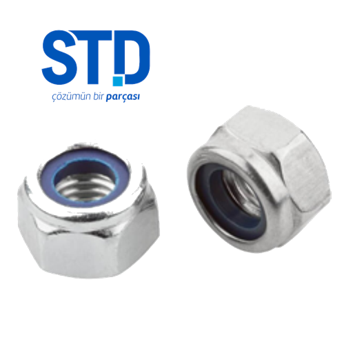 M10 FİBERLİ SOMUN 5 ADET